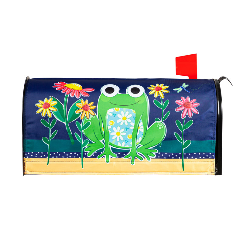 Ouqiuwa Valentine's Day Mailbox Cover - Romantic Rose Red Magnetic Wrap, Waterproof, 21x18 Inches, Yard & Garden Decoration